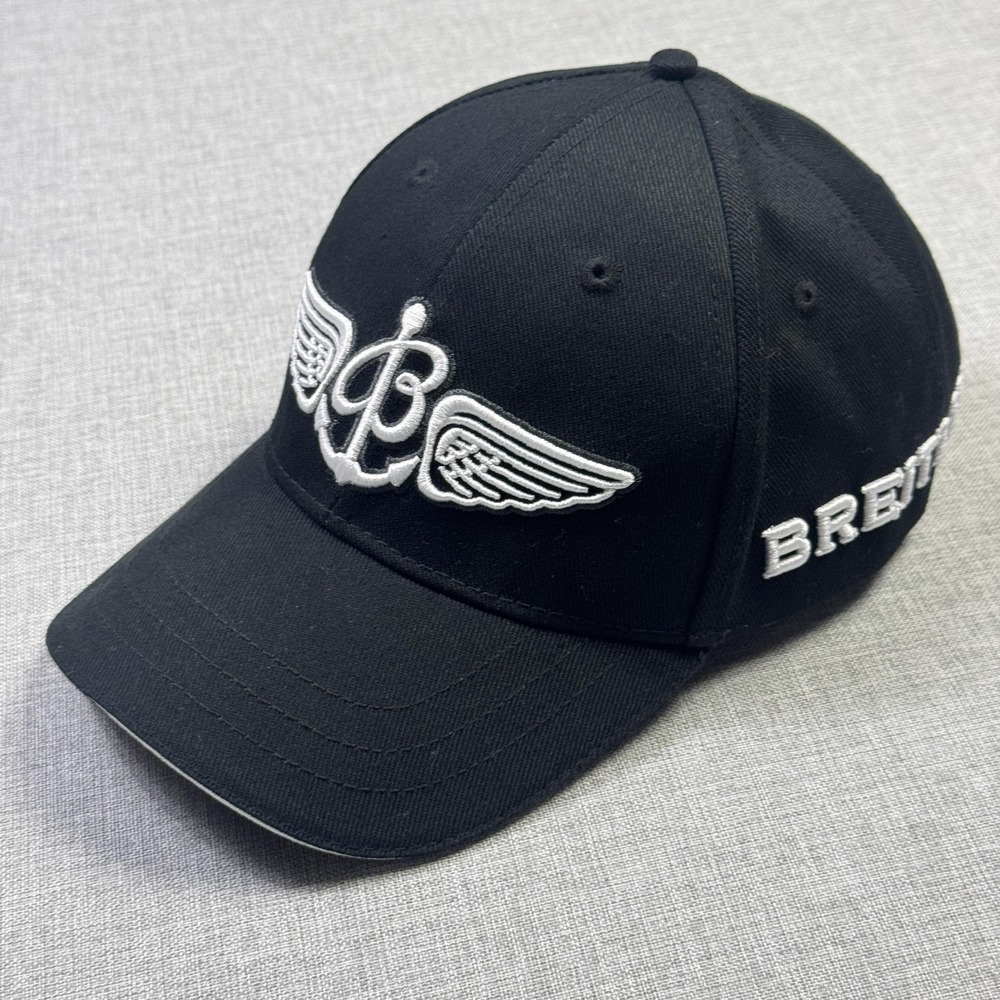 Breitling Hat Cap Adjustable Strap Back Men Black Swiss Luxury Watch Embroidered